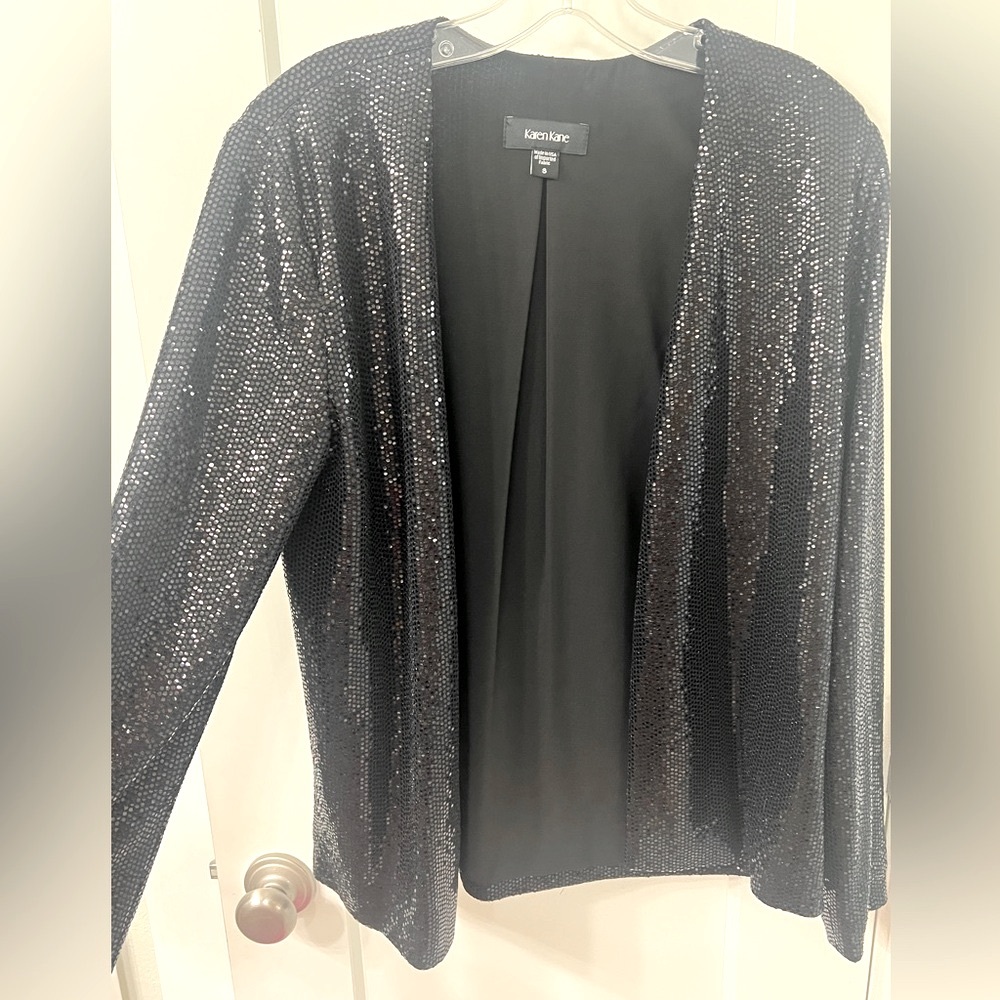 Karen Kane Black Sequin Women's Jacket